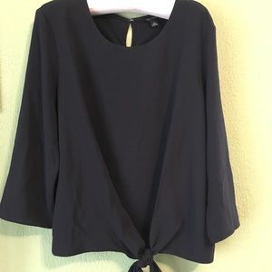 Ann Taylor crepe three quarter length sleeve top